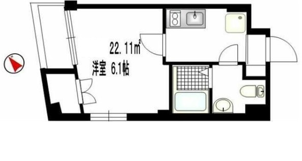 ｂ’ＣＡＳＡ蒲田の間取り