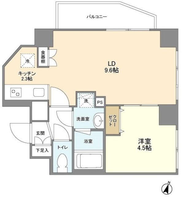 ＭＡハイツ茗荷谷の間取り|広々間取りです。