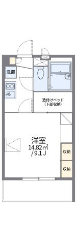 レオパレスクレスト川越の間取り