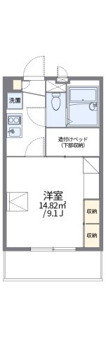 レオパレスクレスト川越の間取り