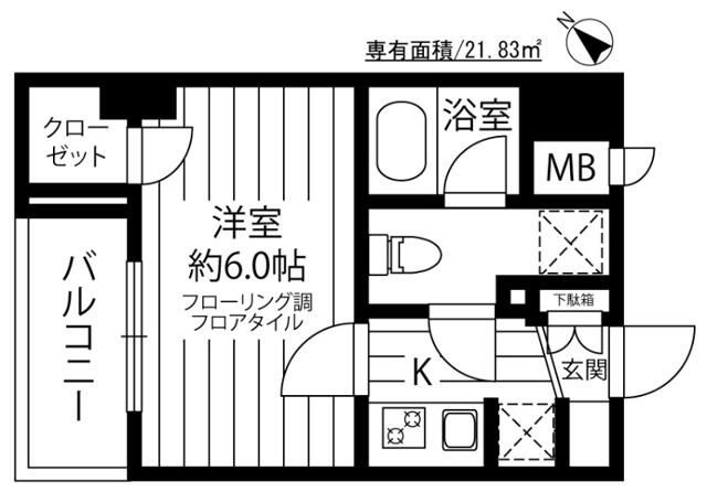 エクシム西巣鴨の間取り