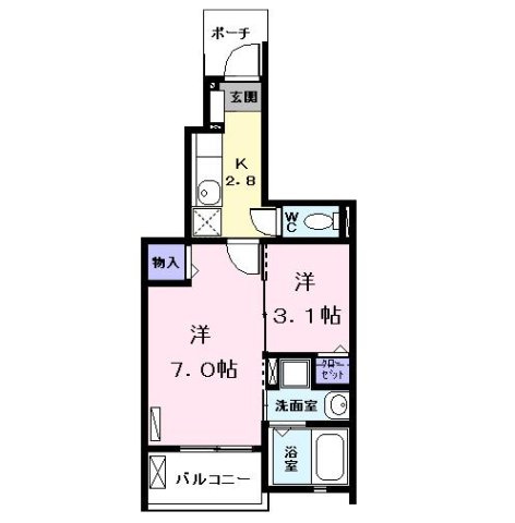 花音名西の間取り