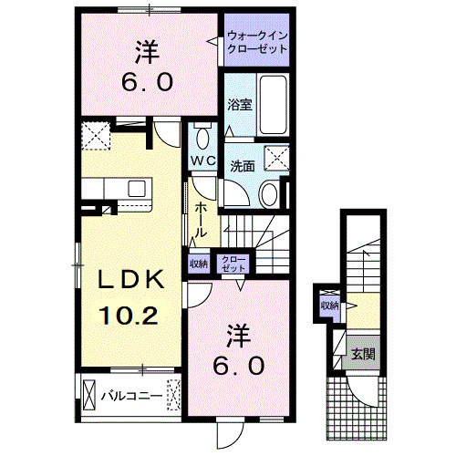 リブリージュＢの間取り
