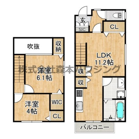 【間取り】 | 　キャルムコート星田