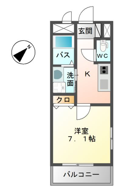 Arrive　Palace　元浜(アライブ　パレス　モトハマ)の間取り