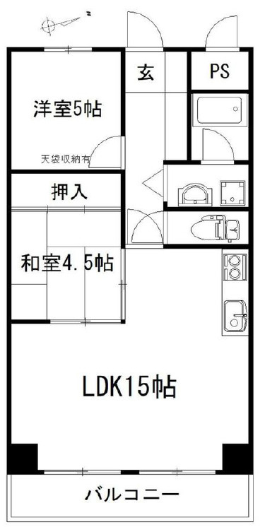 ベルトゥリー須磨の間取り