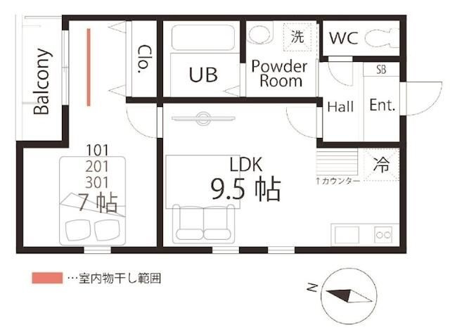 ハーミットクラブハウストゥギャザー京急杉田の間取り
