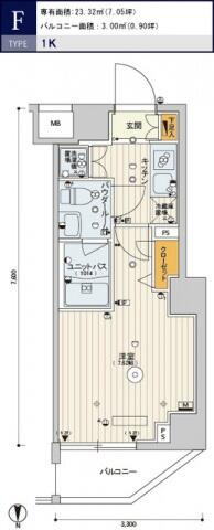 【間取り】 | スカイコート品川パークサイドⅡ | 間取図