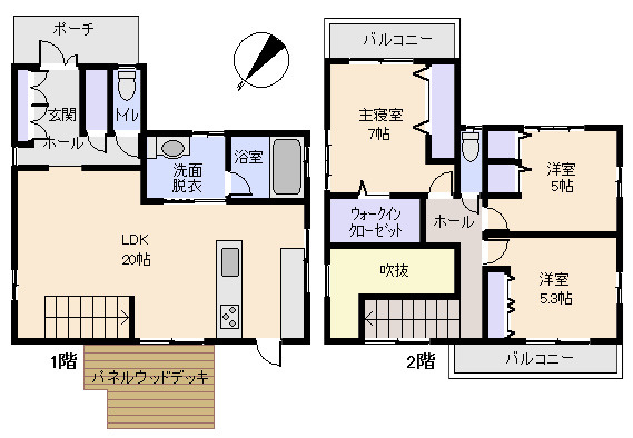 伊豆の国市　南条3LDKの間取り