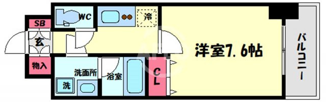 La Douceur九条の間取り|スプランディッド九条駅前　開放感ある間取り