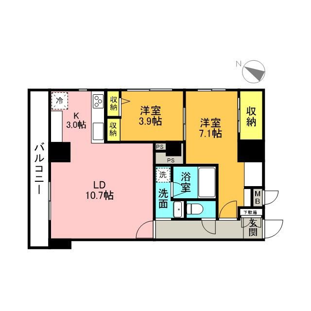 ＧＲＡＮ　ＲＥＳＴ文京茗荷谷の間取り|配置が色々出来る間取りです。