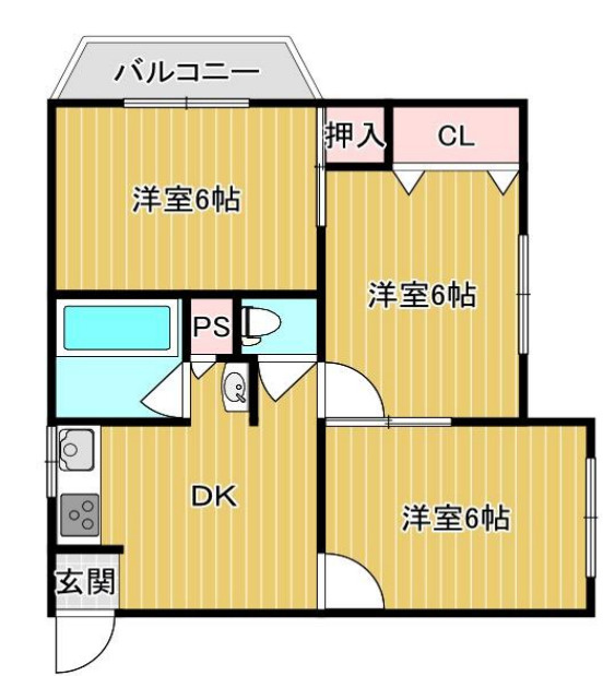 ベルク園田の間取り