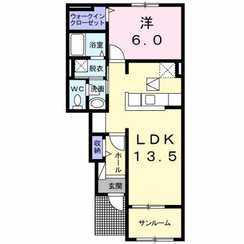 サニープラシードの間取り