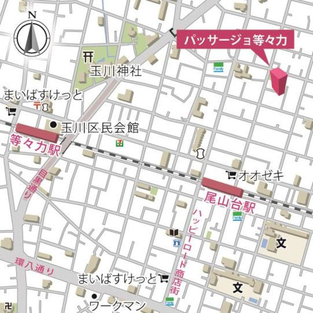 パッサージョ等々力の地図