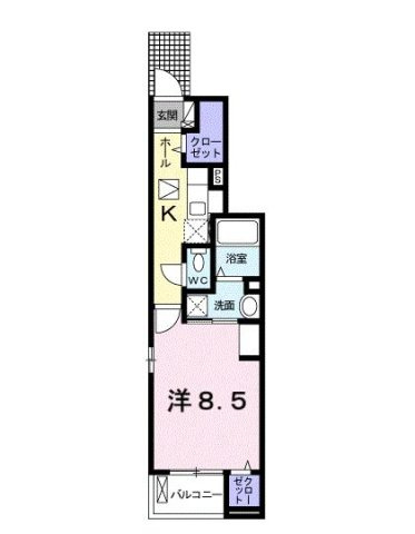 グランクレールＤの間取り