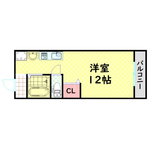 【間取り】 | フラッグス肥後橋