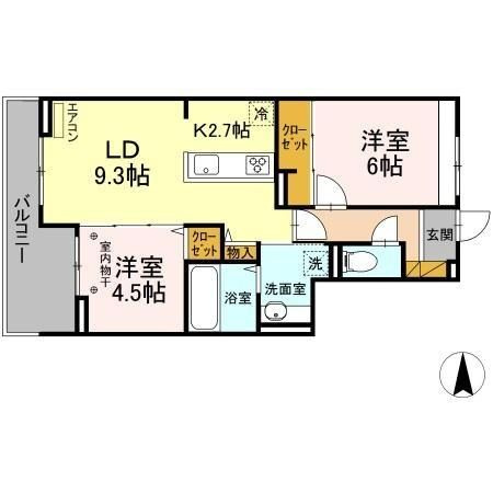 ラフォーレ弐番館の間取り