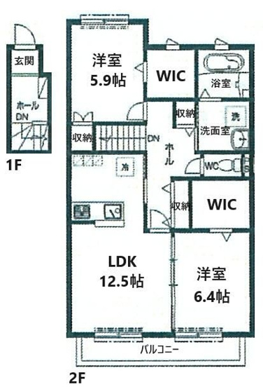 【間取り】 | リベルタＢ
