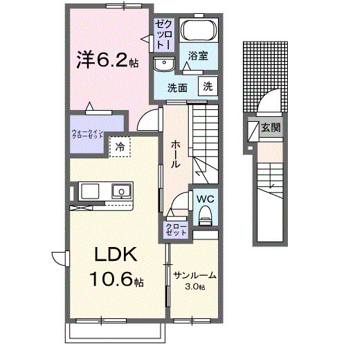 あかつき　Ｂの間取り