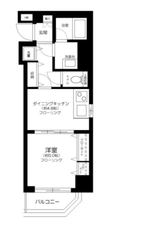 エグザ浅草弐番館の間取り