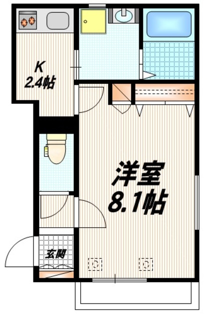 カーサ　ダイヤの間取り|★南東角部屋３面窓★