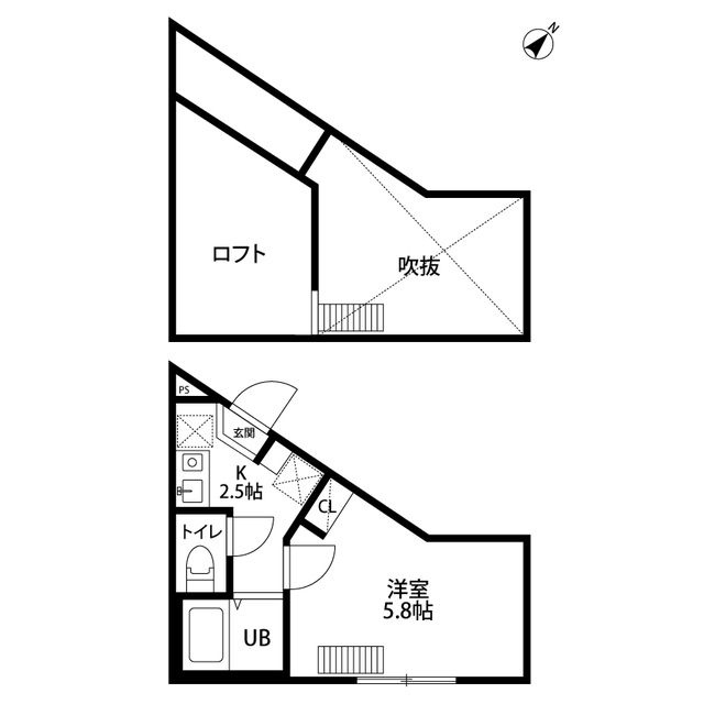 Kano c'est moi横浜Ⅱの間取り