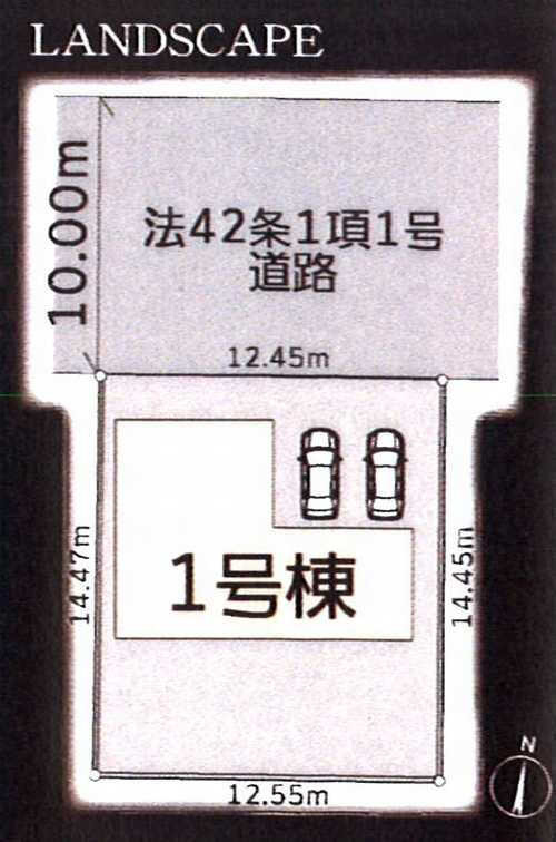 横浜市瀬谷区東野第2　新築戸建全1棟の区画図