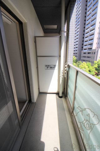アフィット天満橋のバルコニー