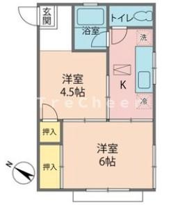萩ハイツの間取り