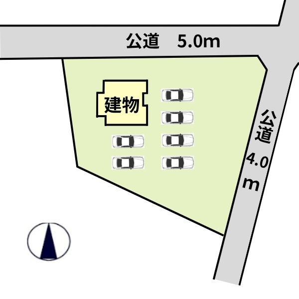 結城市山川新宿　中古戸建の区画図