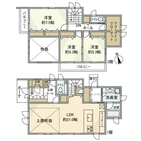 白鳥３丁目戸建の間取り