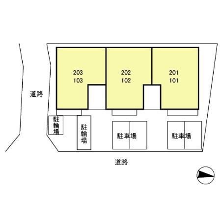 パークハイム興宮の区画図