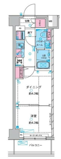 【間取り】 | ガリシア中野新井薬師