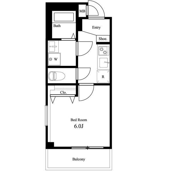 ブランヴェール南千住の間取り|間取りです。