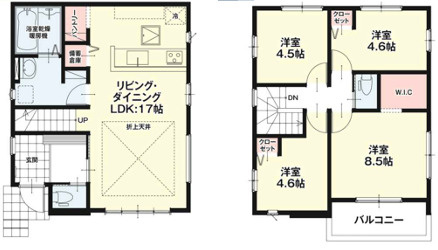 福岡市早良区田隈2期　1号棟の間取り