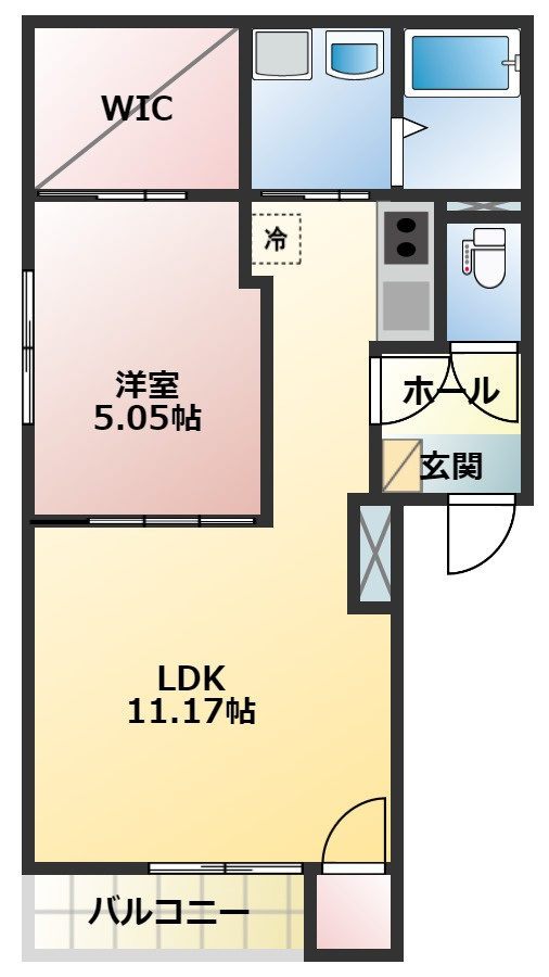 アヴェニュー新道の間取り