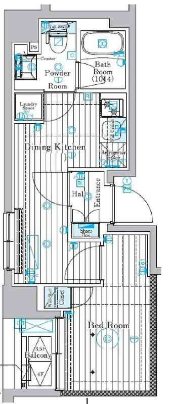 ミライズ錦糸町マーロの間取り