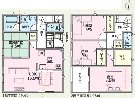 和歌山市栄谷　第5期　新築一戸建ての間取り|3号地