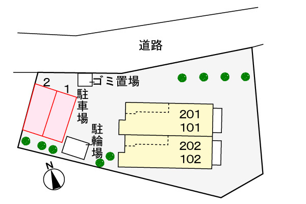 フォンテーヌの駐車場|駐車場