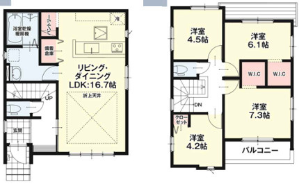 福岡市早良区田隈2期　２号棟の間取り
