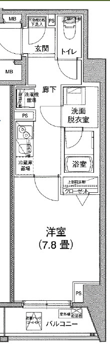 アイルルシェール錦糸町の間取り