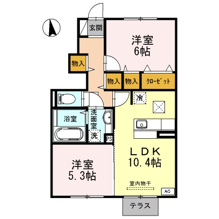 リュミエールｍ＆ｙ　Ｂ棟の間取り
