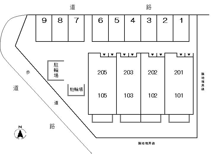 煌（きらめき）の区画図