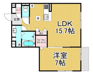 フルールの間取り