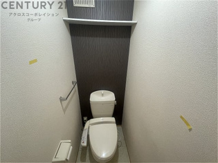 温水洗浄便座付きのトイレです！