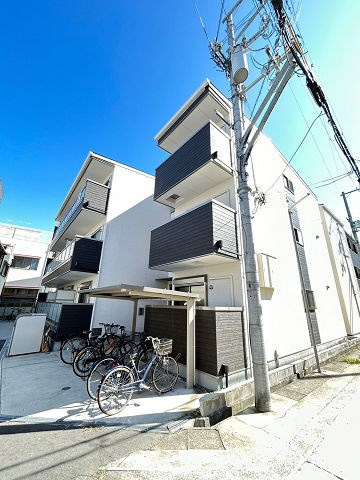 大阪市西淀川区花川１丁目のアパートの外観|外はこのようになっています