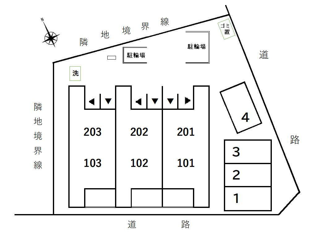 イーストスクエアの区画図