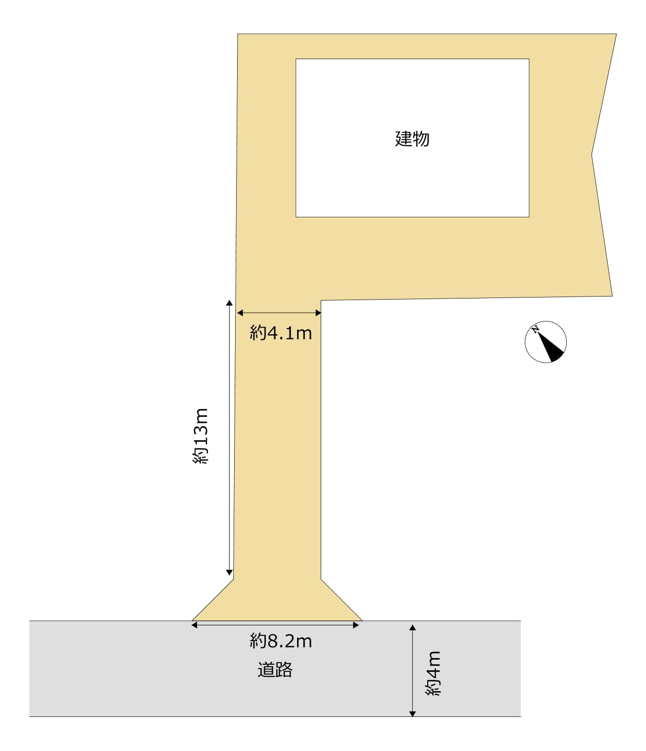 殿城　中古住宅の区画図