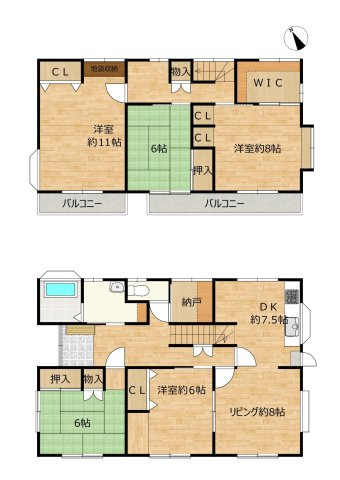 殿城　中古住宅の間取り