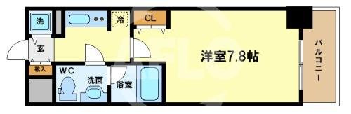アーデン京町堀ウエストの間取り|アーデン京町堀ウエスト　ひろびろとした間取り